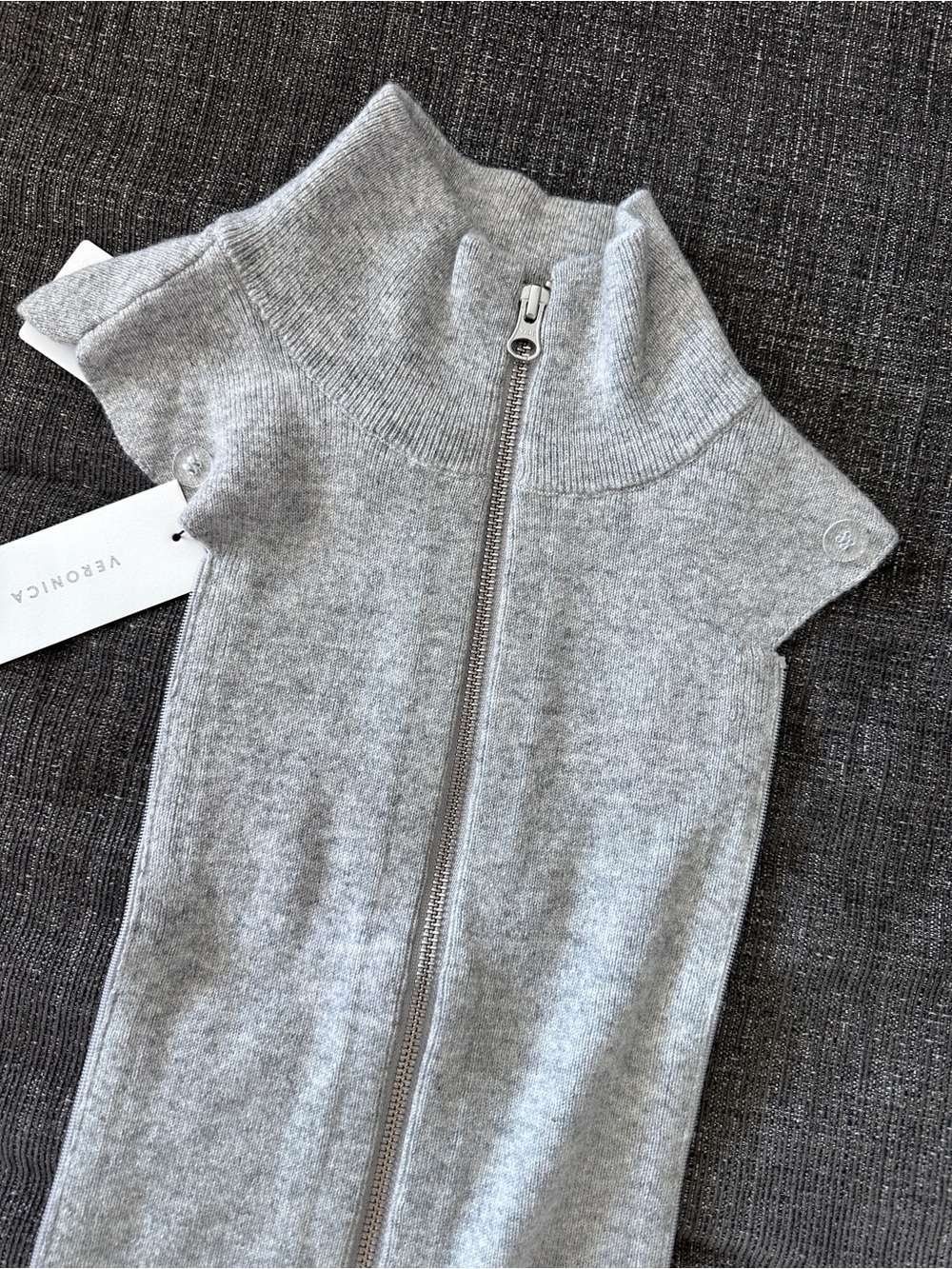 Veronica Beard NWT 3 Piece-Set Uptown gray Cashmere Blend Dickey Jacket insert - Picture 4 of 16